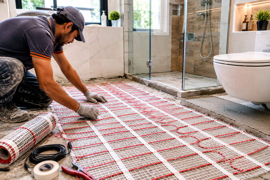 How Heated Bathroom Floors Help Prevent Dampness and Mold Growth